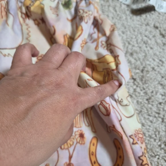 Beulah Style Horse Print   Pleated Wide Leg Pants Sz L - Picture 7 of 8